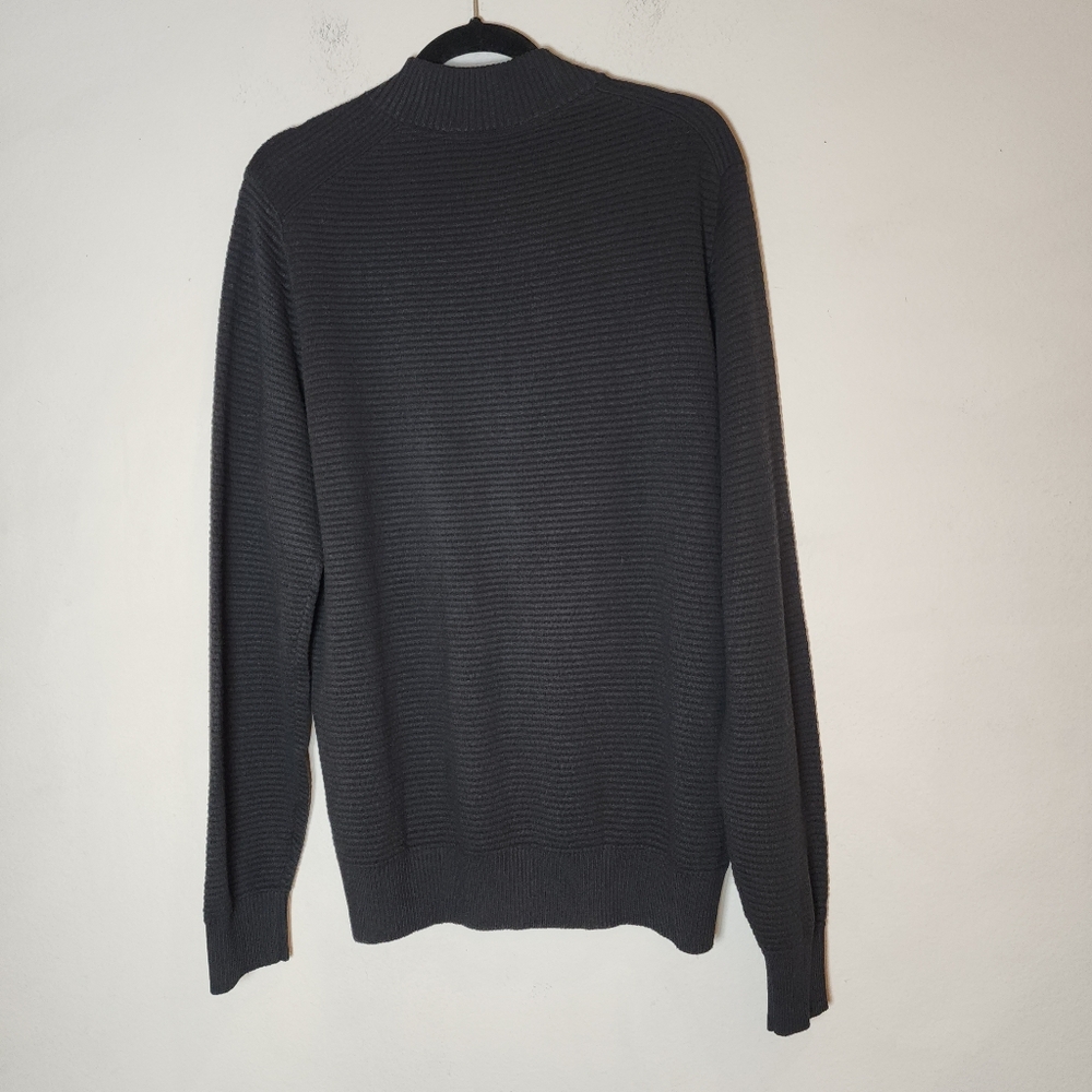 Tommy John Men's Dark Gray Zip-Up Sweater - Picture 10 of 15